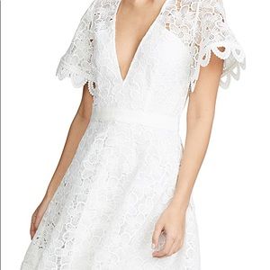 Talulah Mini White Lace Dress Size XL